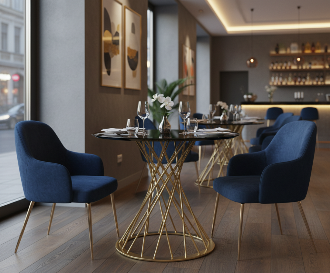 Стол Fiero золотистый_2