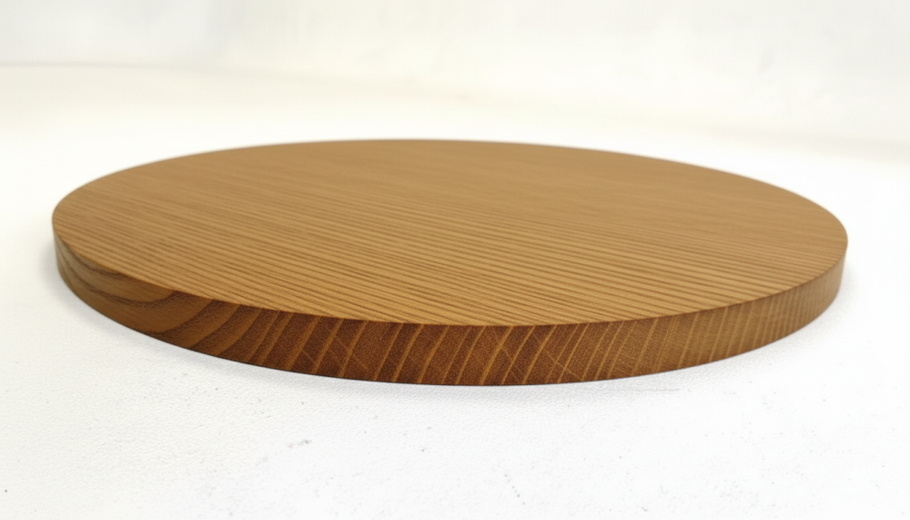Столешница шпон дуба на основе ВЛАГОСТОЙКОГО МДФ (Круглая)