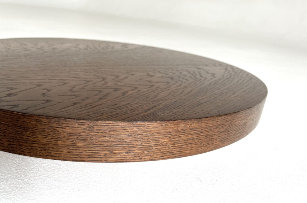 Столешница шпон дуба на основе ВЛАГОСТОЙКОГО МДФ (круглая)